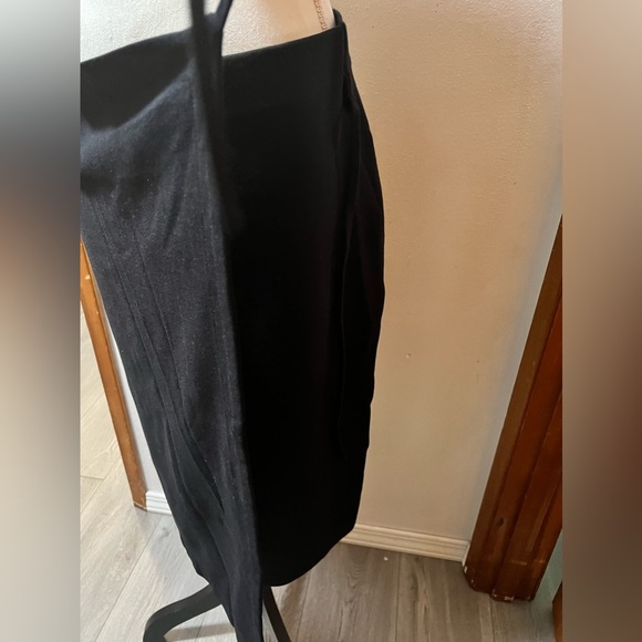 Dip Ponte Knit Wrap Skirt Large Stretch - Picture 4 of 10